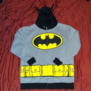 Batman Classic Logo Costume Zipper Hoodie